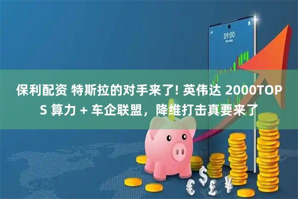 保利配资 特斯拉的对手来了! 英伟达 2000TOPS 算力 + 车企联盟,降维打击真要来了