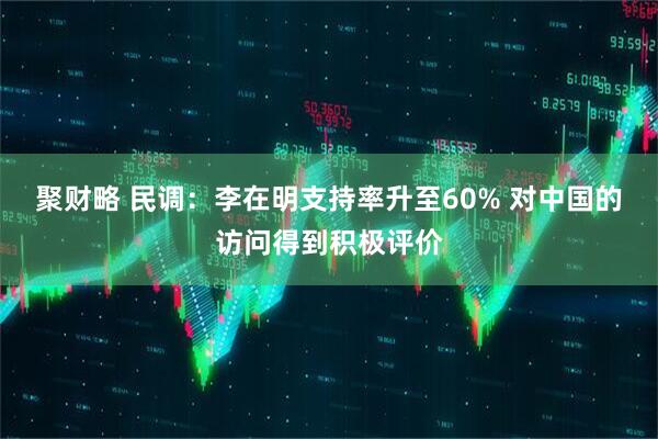 聚财略 民调：李在明支持率升至60% 对中国的访问得到积极评价